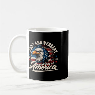 250 amerikanische Jahre 1776 2026 250. Geburtstag  Kaffeetasse