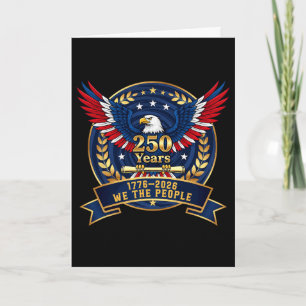 250 amerikanische Jahre 1776 2026 250. Geburtstags Karte