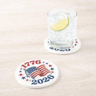 250 Amerikanische Unabhängigkeit Patriotische Flag Getränkeuntersetzer