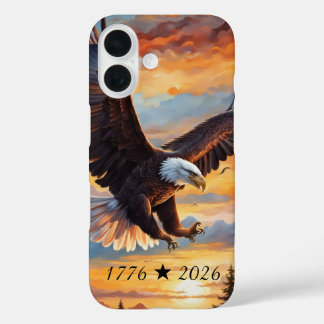 250. amerikanischer Geburtstag Eagle iPhone / iPad 16 Hülle