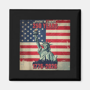 250. amerikanischer Jahrestag 1776 2026 4. Juli  Magnet