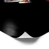 250 Baby! American Patriotic Eagle Flex 1776-2026 Poster (Ecke)