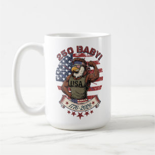 250 Baby! Amerikanischer Patriotischer Adler Flex Kaffeetasse