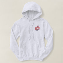 250 bestickte Herren leichte graue Kapuzenjacke