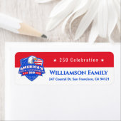 250 Celebration Patriotic Custom Return Address (Insitu)