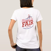 250 Damen Weißes T-Shirt (Rückseite)