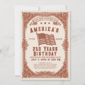 250. Geburtstag der USA Einladung (Vorderseite)