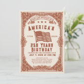 250. Geburtstag der USA Einladung (Stehend Vorderseite)