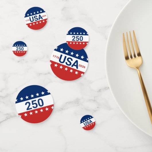 250. Geburtstag der USA feiern Konfetti (Gruppe)
