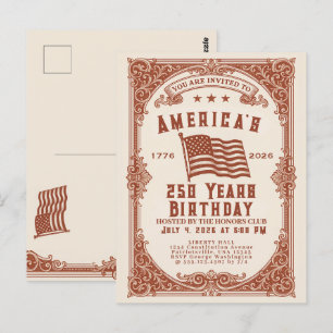 250. Geburtstag der USA Postkarte