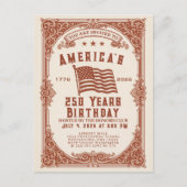 250 Geburtstag der USA Postkarte (Vorderseite)