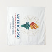 250 Geburtstag der USA Wandteppich (Vorderseite (Horizontal))