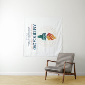 250 Geburtstag der USA Wandteppich (Beispiel (Horizontal))