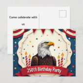 250. Geburtstag Einladungspostkarte (Vorne/Hinten)