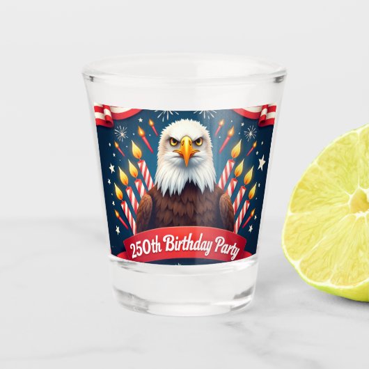 250. Geburtstag Schnapsglas (Vorderseite)