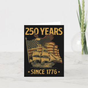 250. Geburtstag Unabhängigkeitstag Bald Eagle Patr Karte