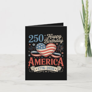 250. Geburtstag USA 250 Jahre Feiertagskarte