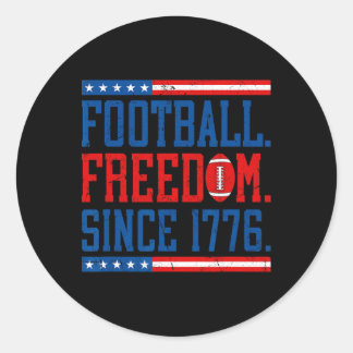 250. Geburtstag USA 250 Jahre Footll _1 Runder Aufkleber