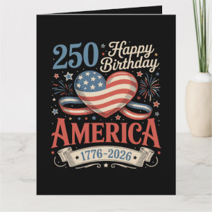 250. Geburtstag USA 250 Jahre Karte