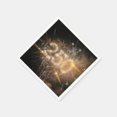 250. Geburtstags-Feuerwerk-Feier Serviette (Ecke)