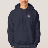 250 Herren Navy Kapuzenpullover Hoodie (Vorderseite)