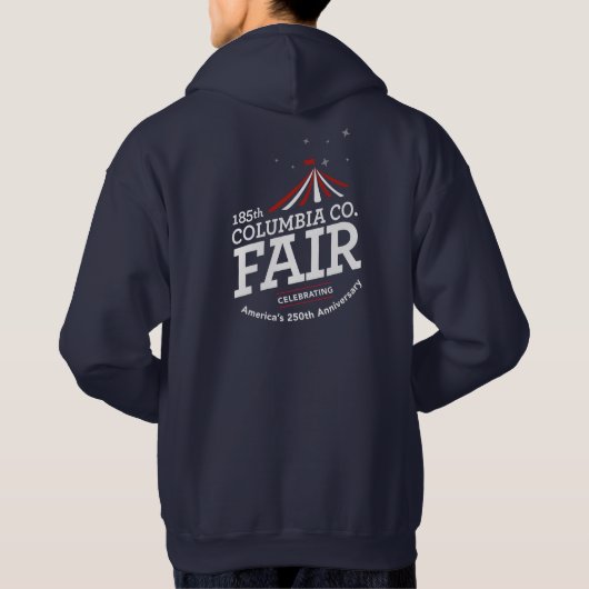 250 Herren Navy Kapuzenpullover Hoodie (Rückseite)