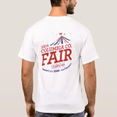 250 Herren Weißes T-Shirt (Rückseite)