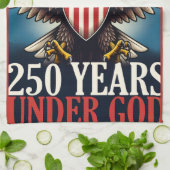 250 Independence Adler Emblem Banner Geschirrtuch (Gefaltet)