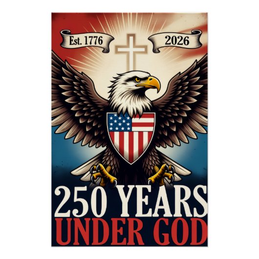 250 Independence Adler Emblem Banner Poster (Vorderseite)