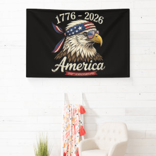 250 Jahr Amerika 1776 2026 Adler Vintage Banner