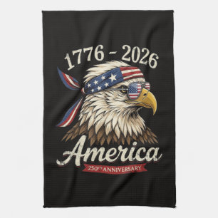 250 Jahr Amerika 1776 2026 Adler Vintage Geschirrtuch