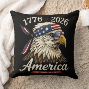 250 Jahr Amerika 1776 2026 Adler Vintage Kissen