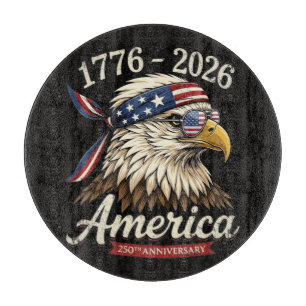 250 Jahr Amerika 1776 2026 Adler Vintage Schneidebrett