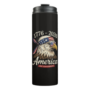 250 Jahr Amerika 1776 2026 Adler Vintage Thermosbecher