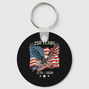 250 Jahr Amerikanisch 1776 2026 250. Adler Patriot Schlüsselanhänger