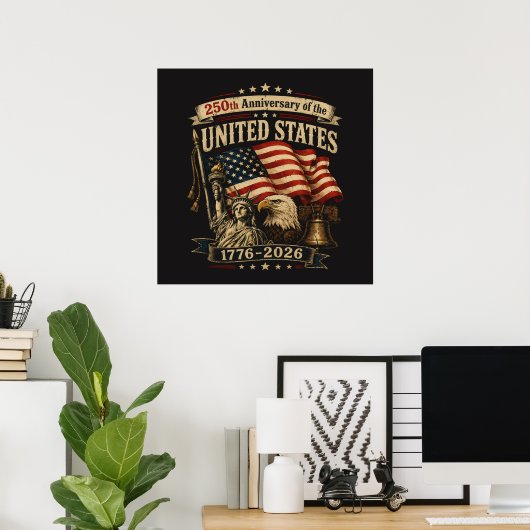 250-Jahr-Feier der USA Poster (Heimbüro)