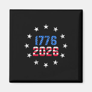 250-Jahr-Jubiläumstasche USA 250. Grafik Magnet
