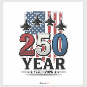250 Jahr patriotisches Jet Vintage Gravur Shirt De Aufkleber
