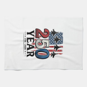 250 Jahr patriotisches Jet Vintage Gravur Shirt De Geschirrtuch