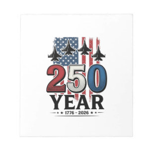 250 Jahr patriotisches Jet Vintage Gravur Shirt De Notizblock