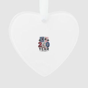 250 Jahr patriotisches Jet Vintage Gravur Shirt De Ornament