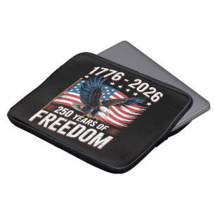 250 Jahre 1776 2026 250. 4. Juli Laptopschutzhülle