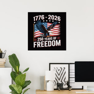 250 Jahre 1776 2026 250. 4. Juli Poster