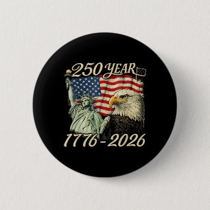 250 Jahre 1776 2026 250. Geburtstag 4. Juli Button