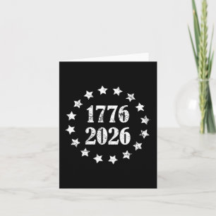 250 Jahre 1776-2026 250. Geburtstag, 4. Juli Karte
