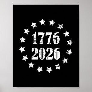 250 Jahre 1776-2026 250. Geburtstag, 4. Juli Poster