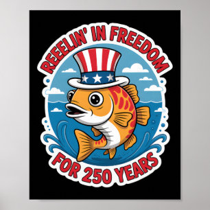 250 Jahre 1776-2026 250. Geburtstag Fischen _1  Poster