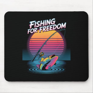 250 Jahre 1776-2026 250. Geburtstag Fischen _2  Mousepad