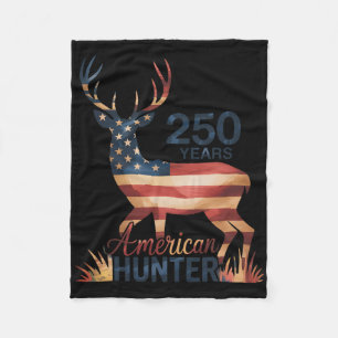 250 Jahre 1776-2026 250. Geburtstag Jagd Fleecedecke