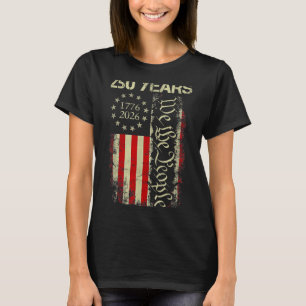 250 Jahre 1776-2026 250. Geburtstag USA-Flagge Pat T-Shirt